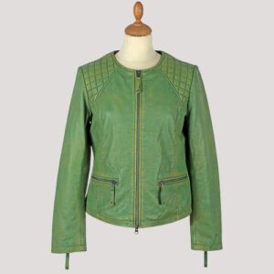 Kelly Green Leather Jacket