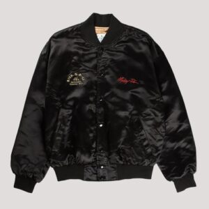 Mcdonalds Mac Tonight Moon Man Black Bomber Satin Jacket