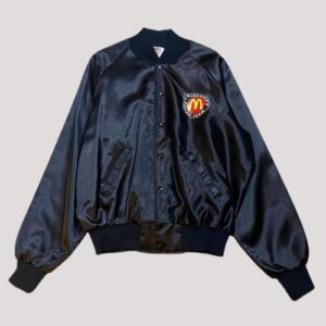 Mcdonald's Racing Team Black Varsity Satin Jacket