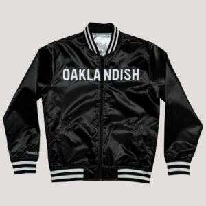 Mitchell & Ness X Oaklandish Varsity Satin Jacket