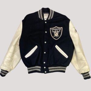 Raiders Leather & Wool Varsity Style Letterman Jacket