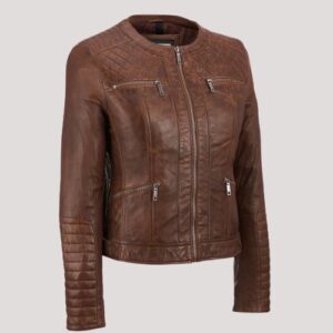 Rivet Leather Jacket