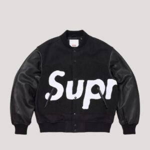 Supreme Big Logo Chenile Varsity Jacket