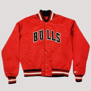 Chicago Bulls 80s Starter Red Satin Jacket