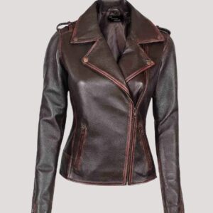 Chocolate Women Leather Jacket