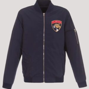 Florida Panthers Lightweight Navy Bomber Jacket