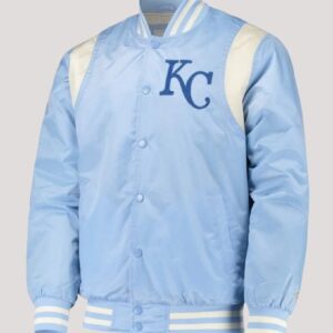 Kansas City Royals Light Blue Varsity Satin Jacket