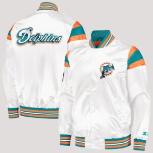 Miami Dolphins Starter Varsity Satin Jacket