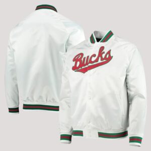 Milwaukee Bucks Hardwood Classics White Jacket