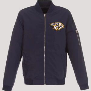 Nashville Predators Navy Lightweight Bomber Jacket