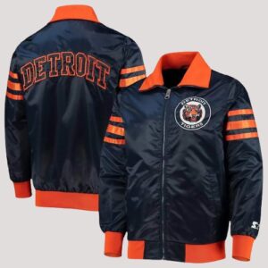 Navy Detroit Tigers The Captain III Starter Jacket