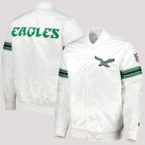 Philadelphia Eagles Starter The Power Forward White Jacket