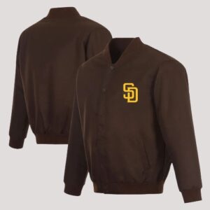 San Diego Padres Poly Twill Brown Jacket