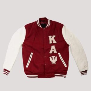 The Kappa Alpha Psi Nupe Maroon Varsity Jacket