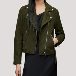 The Recruit S01 Kelly Kwitny Green Suede Jacket