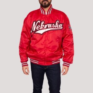 University Of Nebraska Varsity Satin Jacket